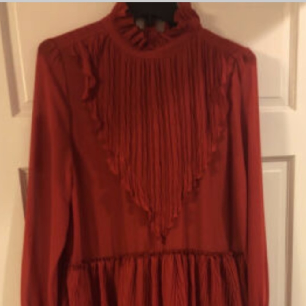 See by Chloe earthy red dress NWT Size 42
